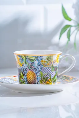 Capri 6 Kişilik Porselen Kahve Fincanı Takımı - 200 ml