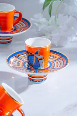Ranger 6 Kişilik Porselen Kahve Fincanı Takımı - 90 ml