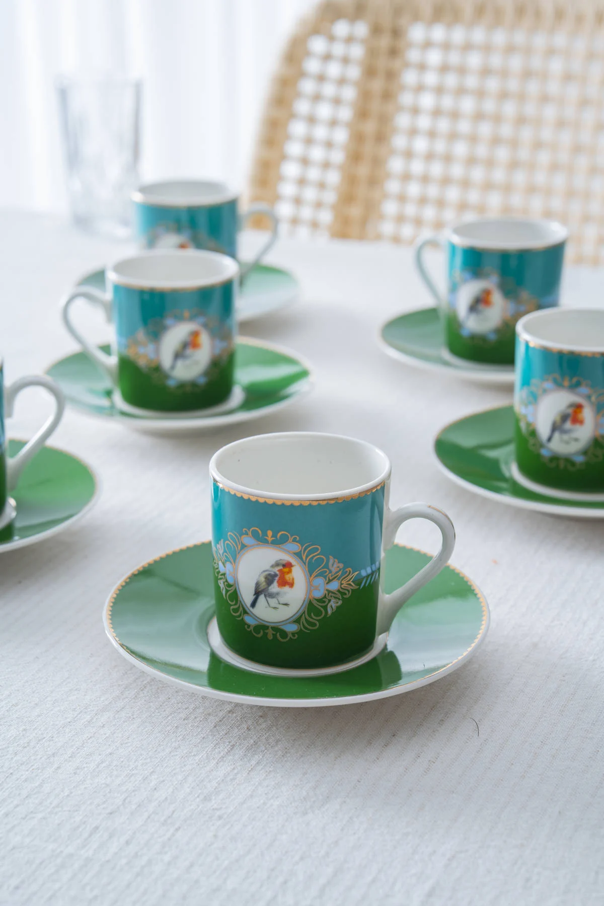 Cybil 6 Kişilik Porselen Kahve Fincan Takımı - 90 ml · 4. fotoğraf