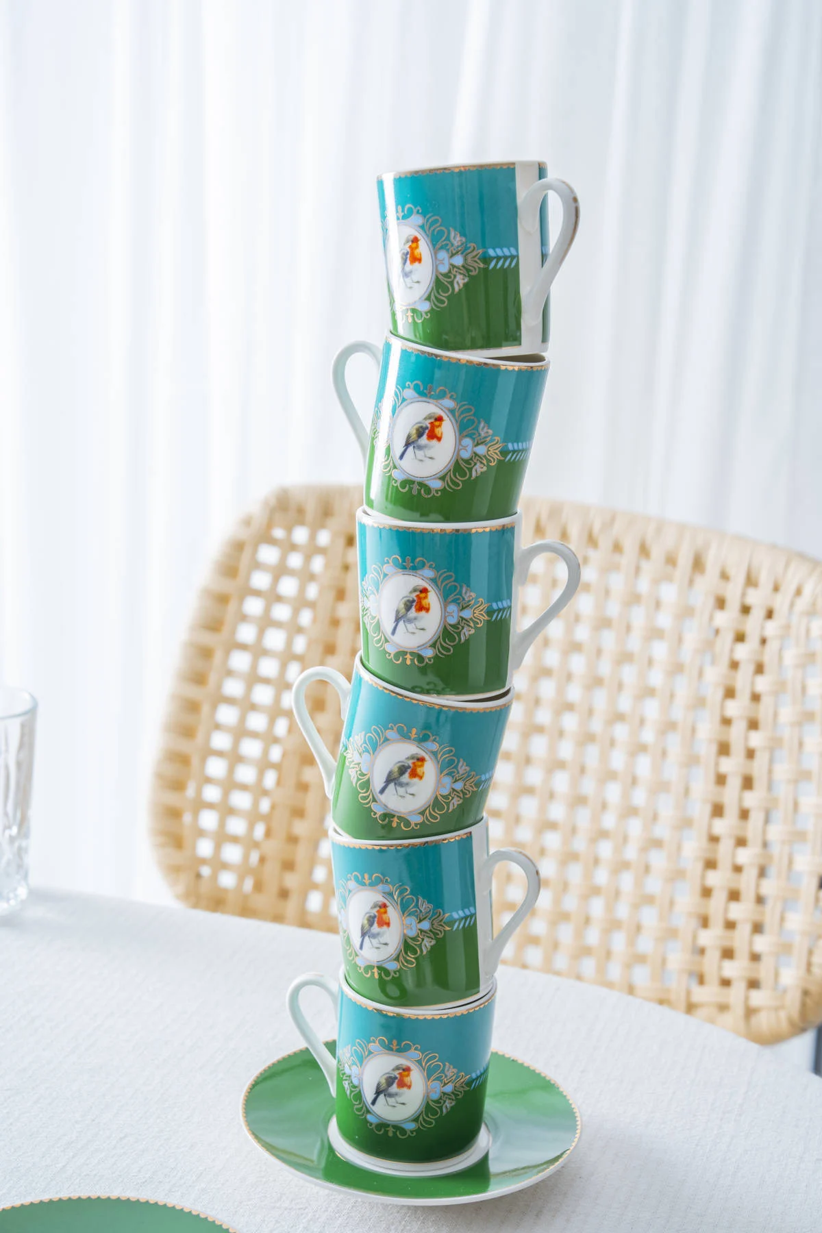 Cybil 6 Kişilik Porselen Kahve Fincan Takımı - 90 ml · 7. fotoğraf