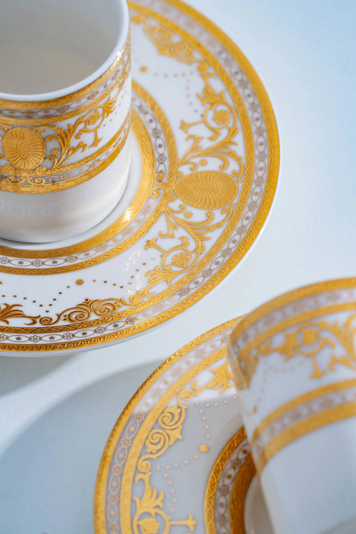 Joanne 24K Altın Detaylı 6 Kişilik Porselen Kahve Fincan Takımı - 90 ml · 7. fotoğraf