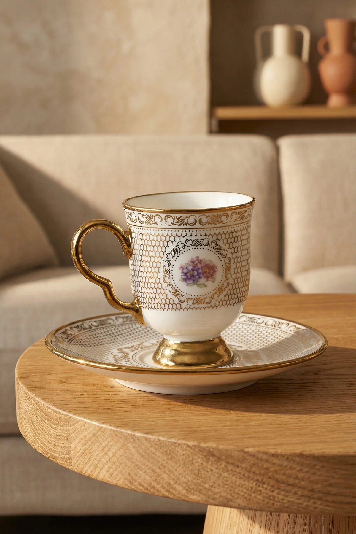 Fiona 6 Kişilik Porselen Kahve Fincanı Takımı - 90 ml · 2. fotoğraf