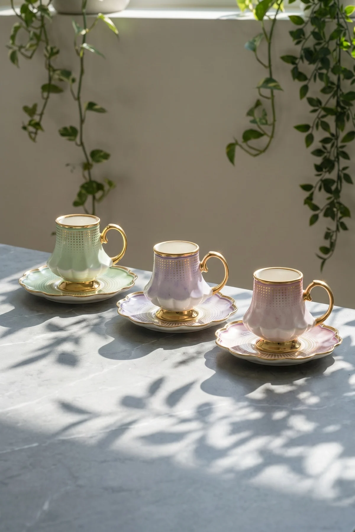 Cassandra 6 Kişilik Porselen Kahve Fincan Takımı - 100 ml · 2. fotoğraf