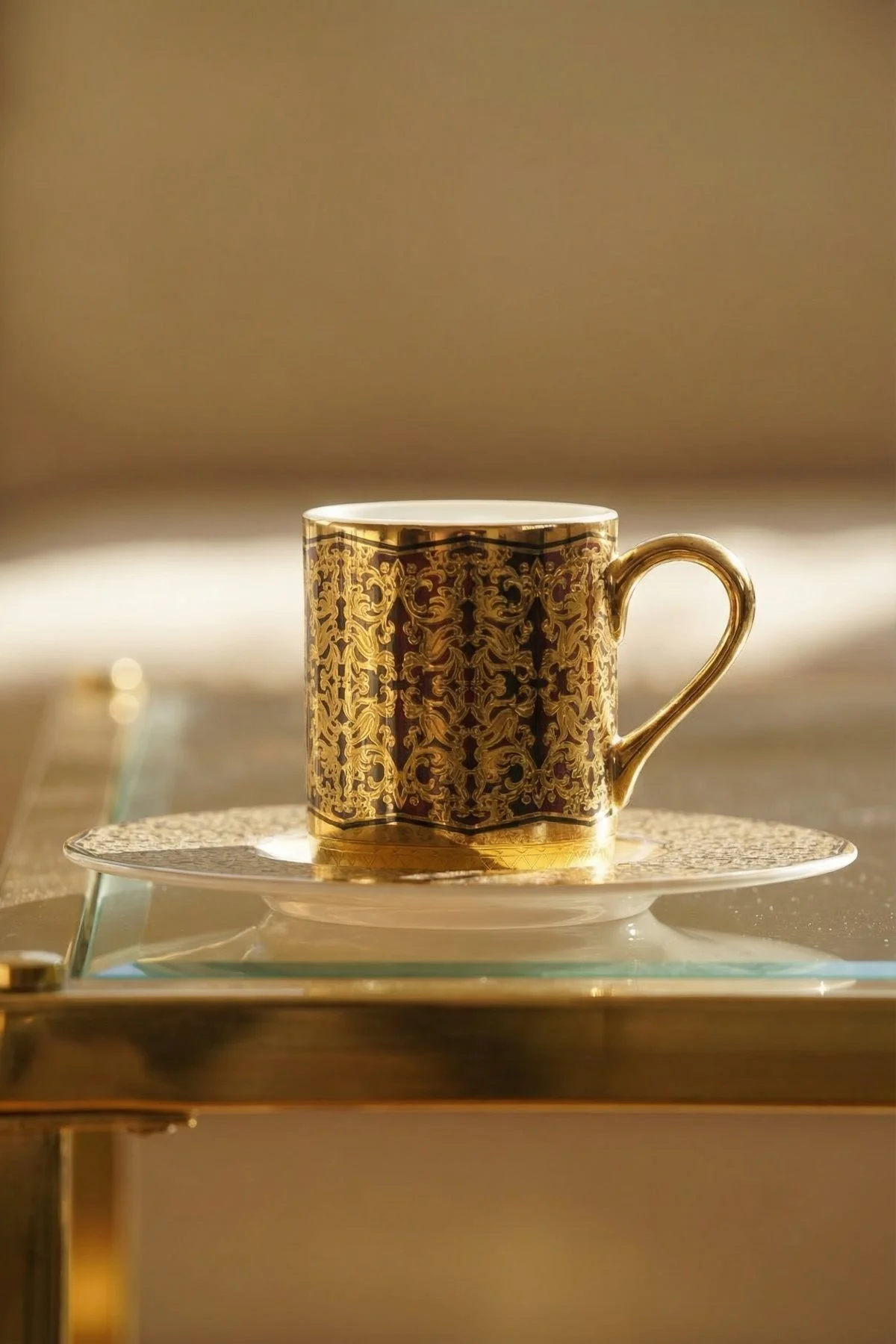 Royal Winton 24K Altın Detaylı 6 Kişilik Porselen Kahve Fincanı Takımı - 100 ml · 2. fotoğraf