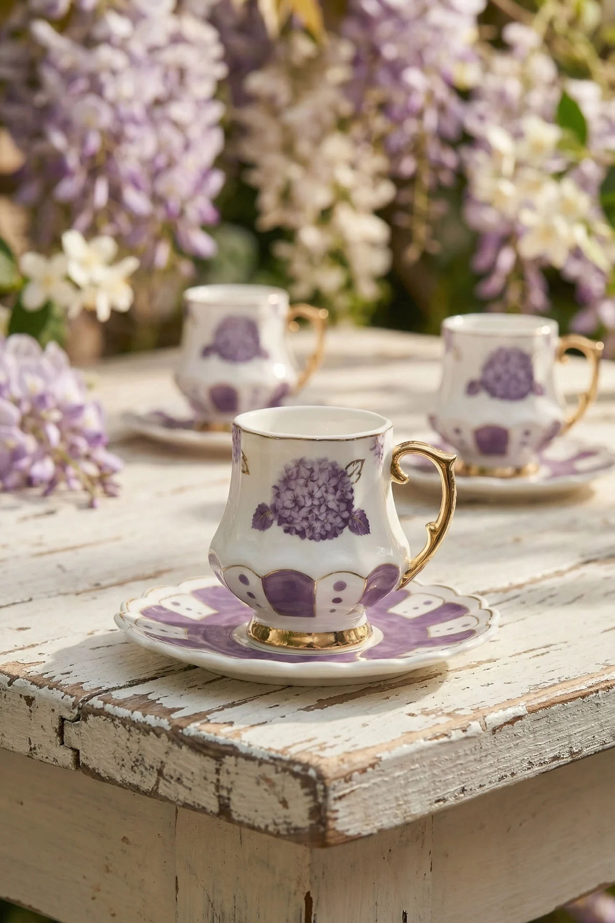 Royal Elena 6 Kişilik Porselen Kahve Fincan Takımı - 90 ml · 2. fotoğraf