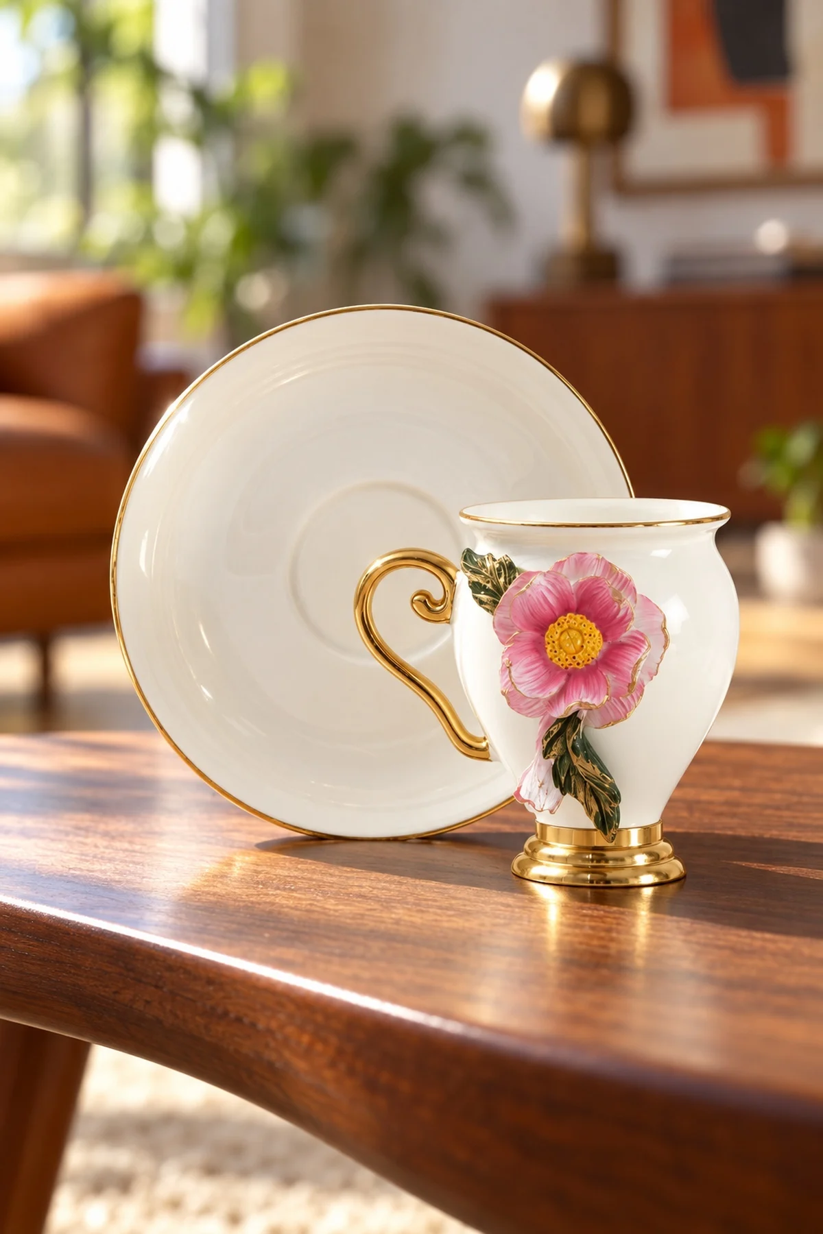 Country Sun 6 Kişilik Porselen Kahve Fincan Takımı - 90 ml · 4. fotoğraf
