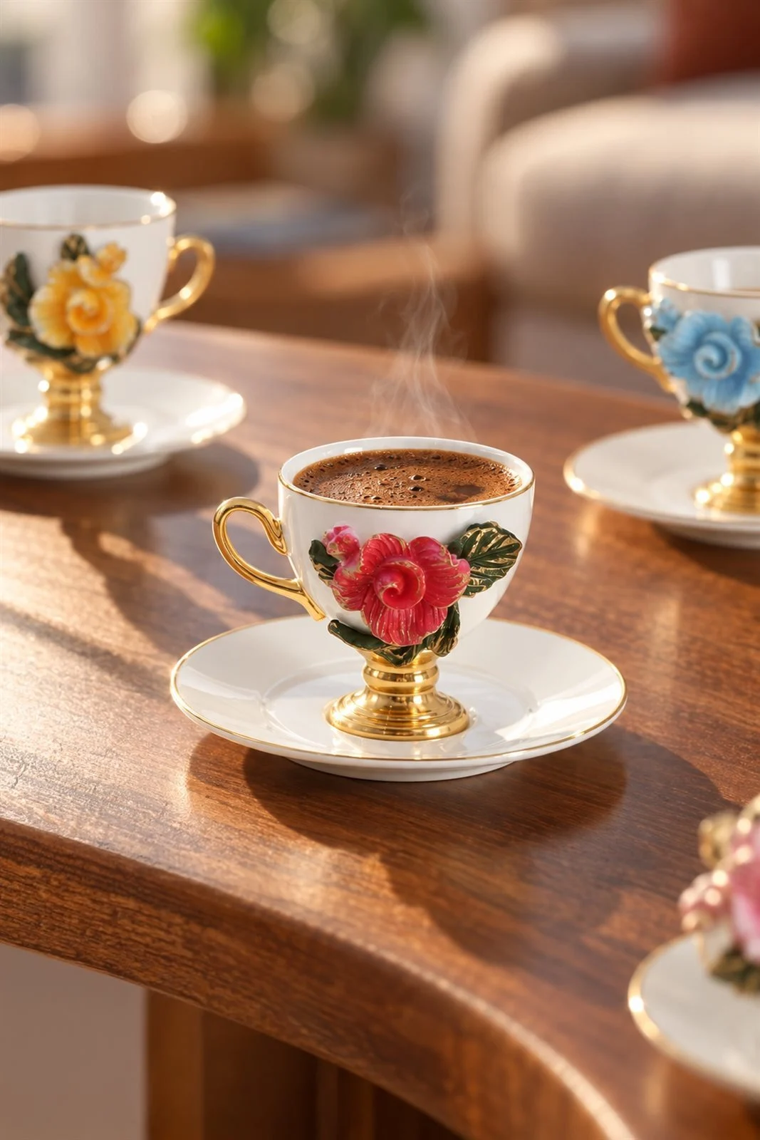 Cosmia 6 Kişilik Porselen Kahve Fincan Takımı - 90 ml · 8. fotoğraf