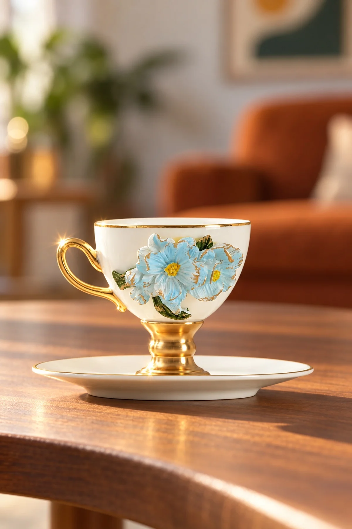 White Ohara 6 Kişilik Porselen Kahve Fincan Takımı - 90 ml · 3. fotoğraf