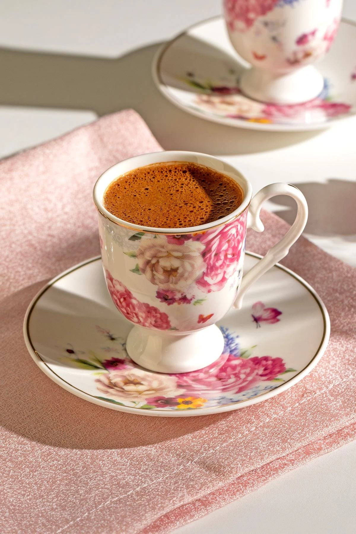 Öykü 6 Kişilik 12 Parça Porselen Kahve Fincan Takımı · 2. fotoğraf