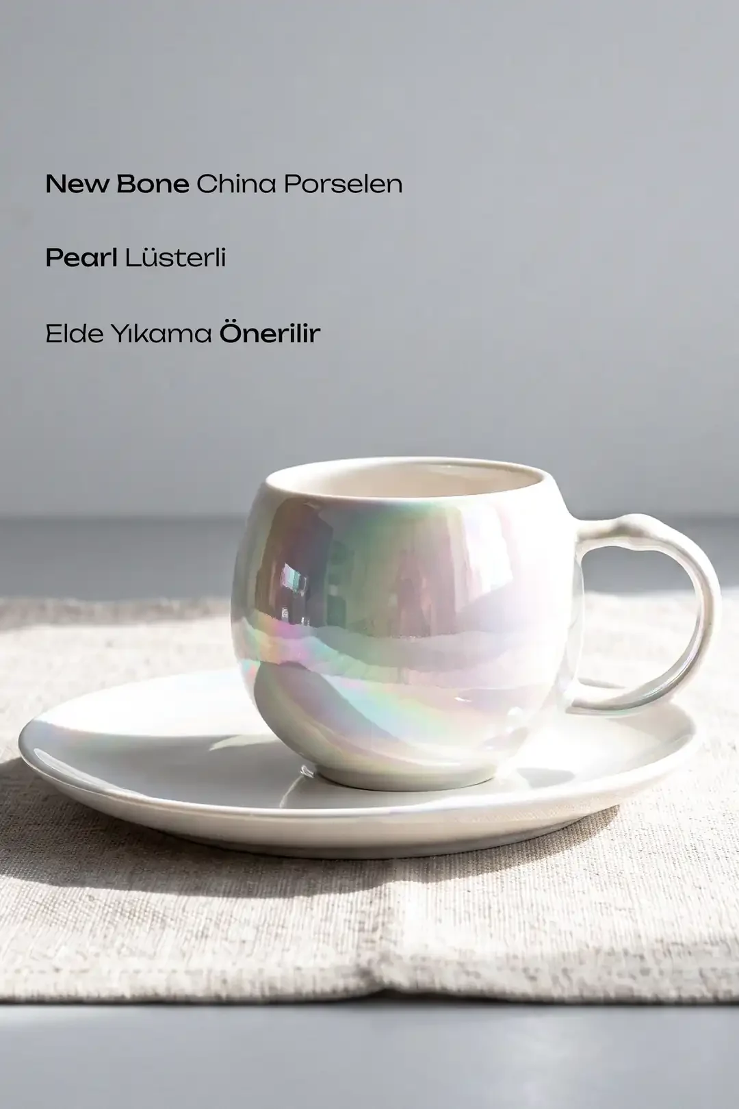 Pearl Porselen Lüster 6 Kişilik Kahve Fincanı Takımı · 2. fotoğraf