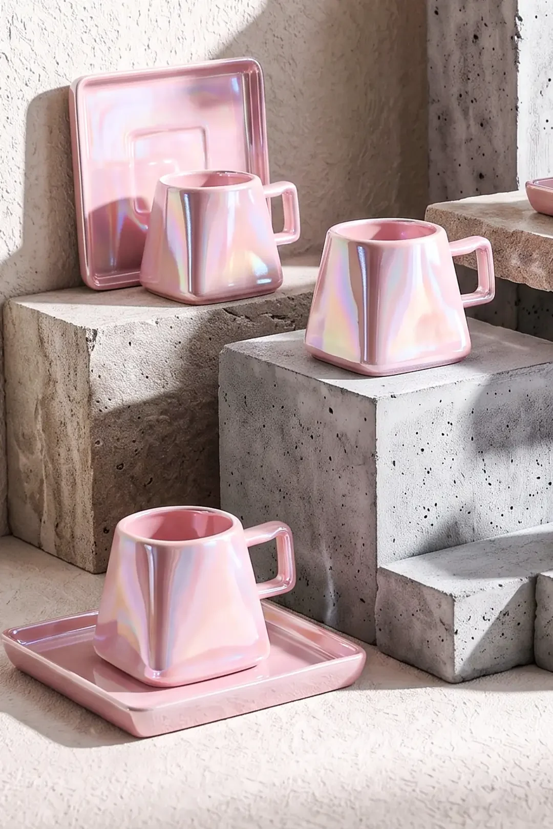 Pinks Porselen 6 Kişilik Kahve Fincanı Takımı · 5. fotoğraf