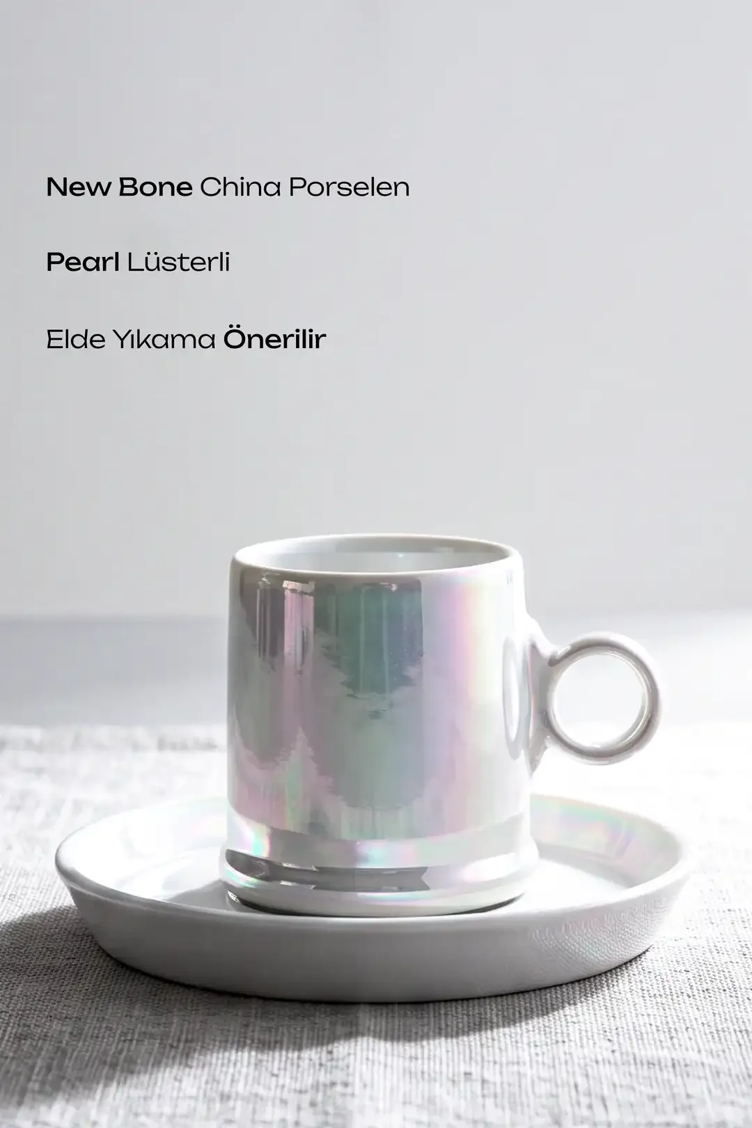 Pearl Porselen Lüster 6 Kişilik Kahve Fincanı Takımı · 2. fotoğraf